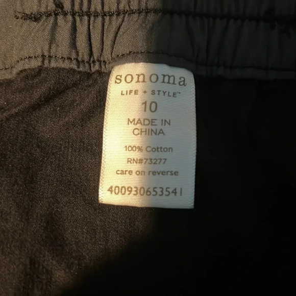 Sonoma, modern skirt,10, lightweight, ribbed, contrast button down, A-line skirt - Picture 5 of 7